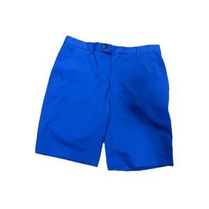 J. McLAUGHLIN Men’s Periwinkle Blue Flat Front Dress Shorts Shorts Size 33